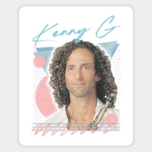 Kenny G / Retro Faded-Style Aesthetic Fan Art Design Magnet